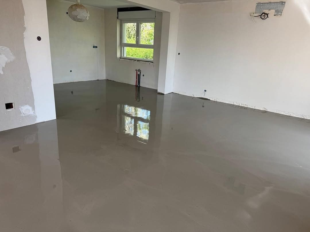 piece vie chape ragreage lisse pendant travaux