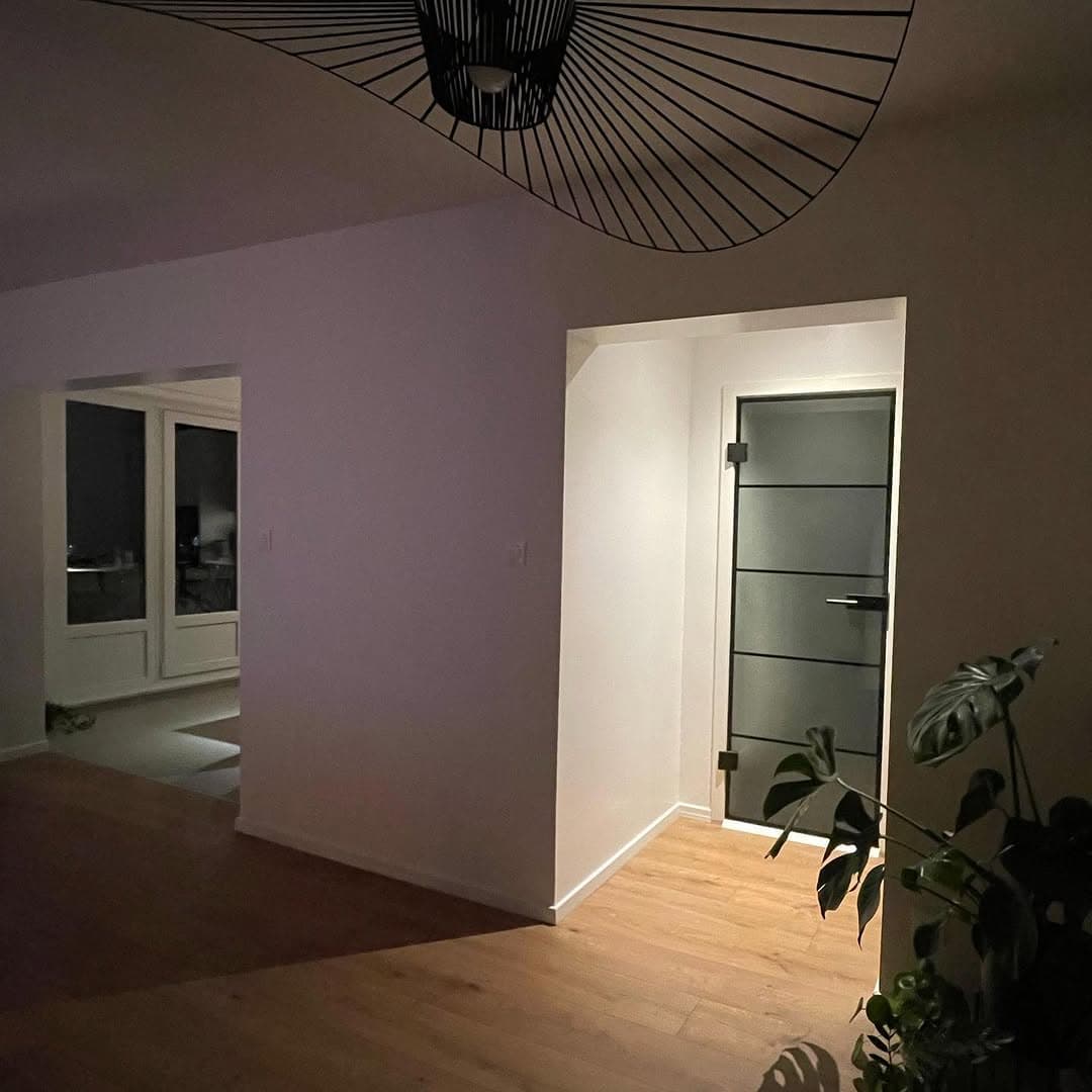 salon ouverture piece apres renovation