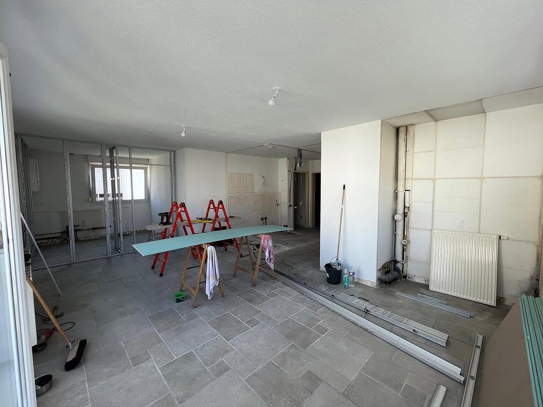 piece vie preparation murs sols pendant travaux