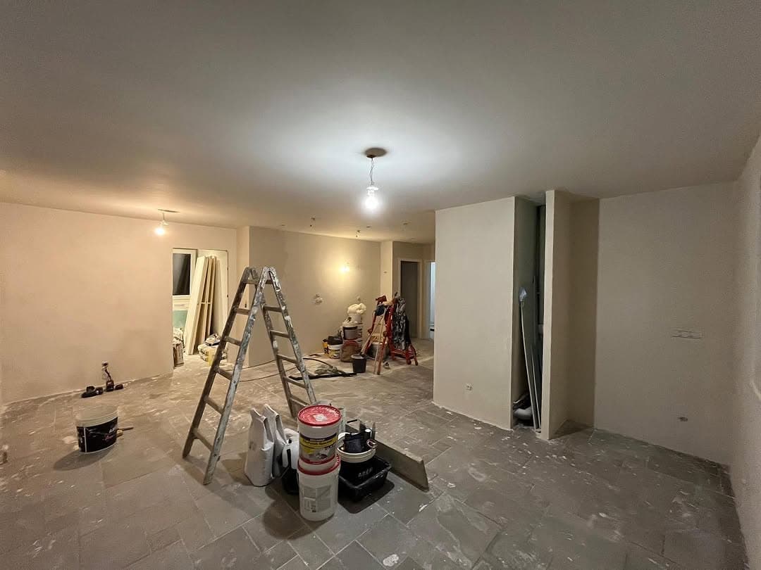 piece vie enduits peinture pendant travaux