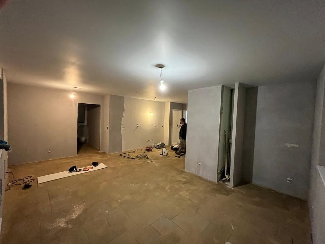 piece vie ragreage sol pendant travaux